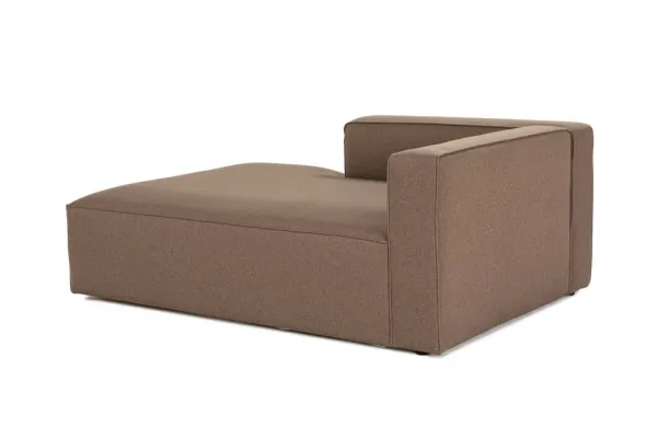 Kreslo / Jednomiestna pohovka Mora XL Chl Left - Brown