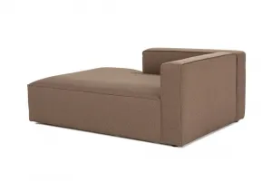 Kreslo / Jednomiestna pohovka Mora XL Chl Left - Brown