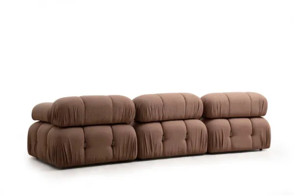 Hanah Home Modul pohovky Bubble bouclé hnědý levý