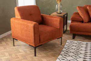 Kreslo ušiak Mustang - Orange