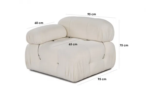 Kreslo / Jednomiestna pohovka Bubble L1 - Beige