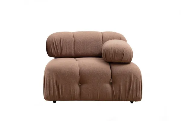 Hanah Home Modul pohovky Bubble bouclé hnědý pravý