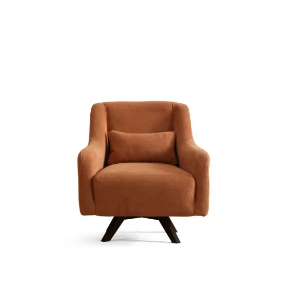 Kreslo ušiak Hera - Orange, Black