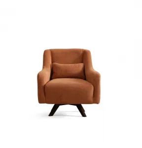 Kreslo ušiak Hera - Orange, Black