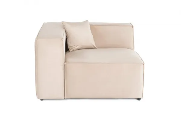 Kreslo / Jednomiestna pohovka Lora L1 - Cream
