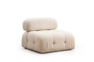 Hanah Home Modul pohovky Bubble bouclé krémový středový