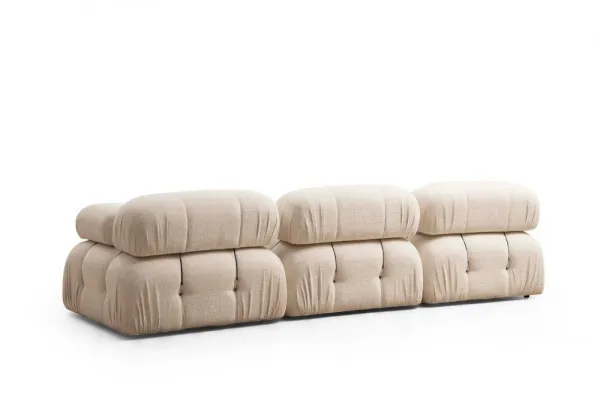 Hanah Home Modul pohovky Bubble bouclé krémový středový