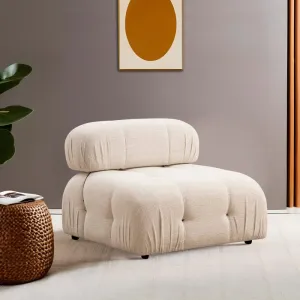 Hanah Home Modul pohovky Bubble bouclé krémový středový