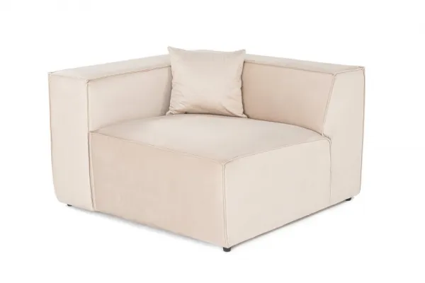 Kreslo / Jednomiestna pohovka Lora L1 - Cream