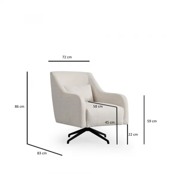 Kreslo ušiak Gio Bergere - White