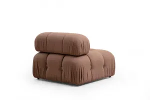 Hanah Home Modul pohovky Bubble bouclé hnědý středový