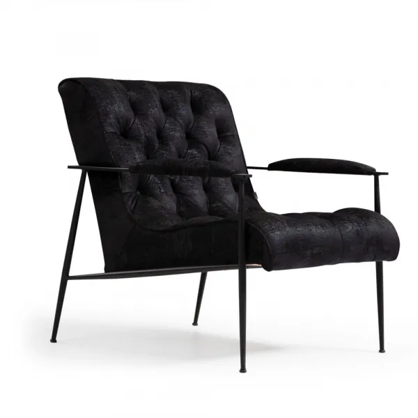 Kreslo ušiak Matilda - Black