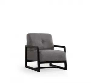 Kreslo ušiak Athena Bergere - Light Grey