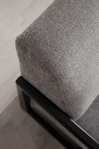 Kreslo ušiak Athena Bergere - Light Grey