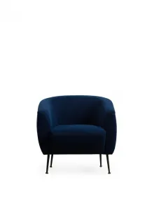 Hanah Home Křeslo Eses modré/černé