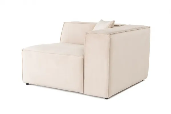 Kreslo / Jednomiestna pohovka Lora 1R - Cream