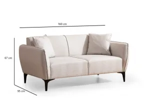 Dvojmiestna pohovka Belissimo - Off White