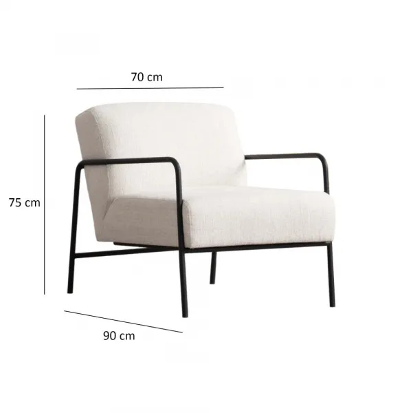 Kreslo ušiak Eti Bergere - White