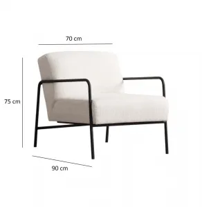 Kreslo ušiak Eti Bergere - White