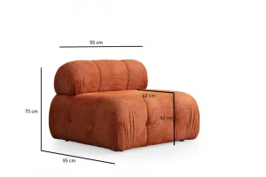 Kreslo / Jednomiestna pohovka Petite O1 - Orange