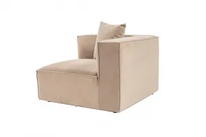 Kreslo / Jednomiestna pohovka Sora 1R - Cappuccino v2