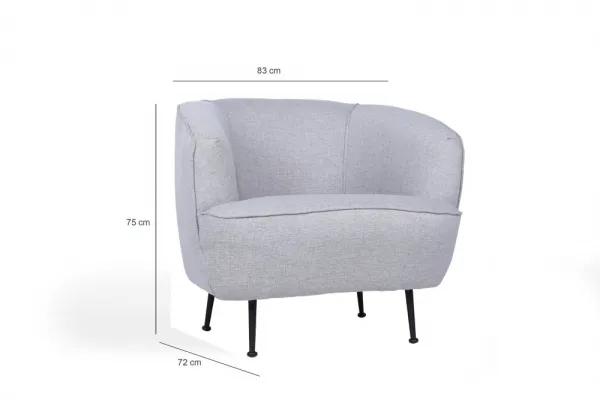 Kreslo ušiak Piccoli (Bony) - Linen