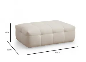 Taburetka Cady Ottoman - Beige