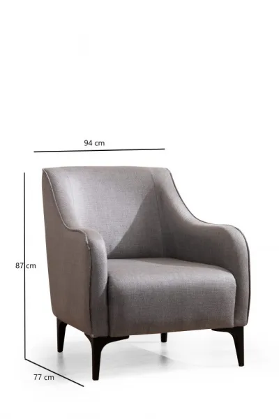 Kreslo ušiak Belissimo - Grey
