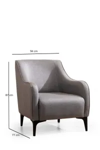 Kreslo ušiak Belissimo - Grey