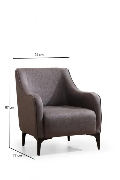 Kreslo ušiak Belissimo - Dark Grey