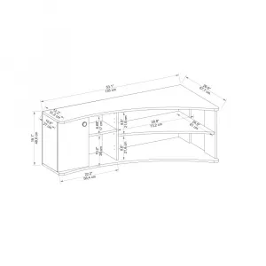 TV stolík Termera - Atlantic Pine, Anthracite