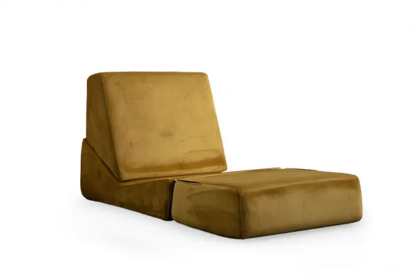 Rozkladacie kreslo Origami Convertable - Mustard