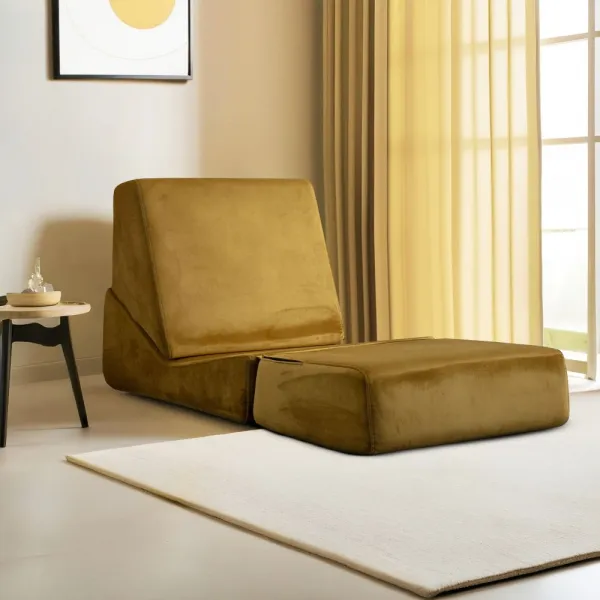 Rozkladacie kreslo Origami Convertable - Mustard