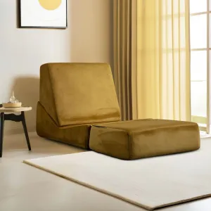 Rozkladacie kreslo Origami Convertable - Mustard
