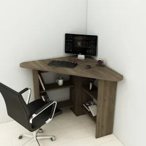Písací stôl Corner - Walnut