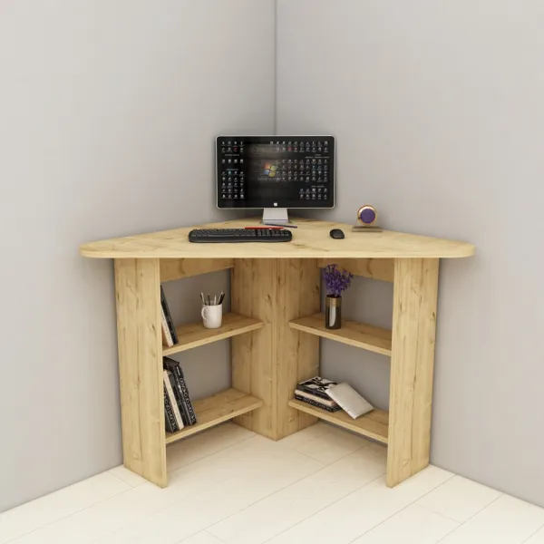 Písací stôl Corner - Sapphire Oak