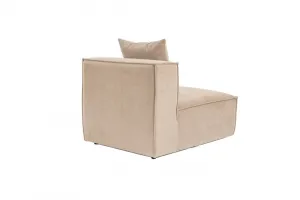 Kreslo / Jednomiestna pohovka Sora O1 - Cappuccino v2
