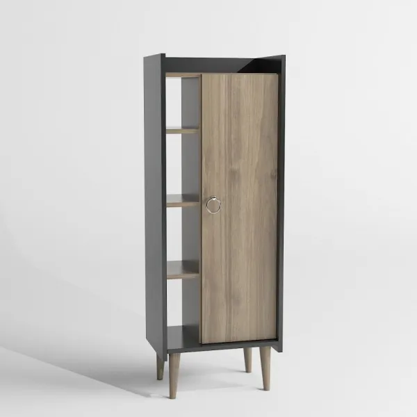 Viacúčelová skrinka Lagomood Ruby - Walnut, Anthracite