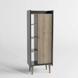 Viacúčelová skrinka Lagomood Ruby - Walnut, Anthracite