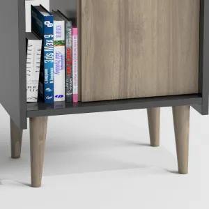Viacúčelová skrinka Lagomood Ruby - Walnut, Anthracite