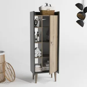 Viacúčelová skrinka Lagomood Ruby - Walnut, Anthracite