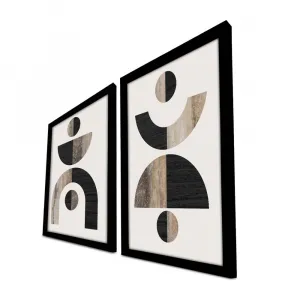 Dekoratívny rámovaný obraz z MDF (2 kusy) 2P3853NISCT-014