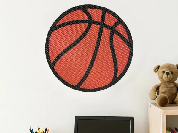 Penová samolepiaca nástenka BASKETBALOVÁ LOPTA do detskej izby