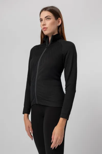 LELOSI Mikina na zips Seamless Yachats M