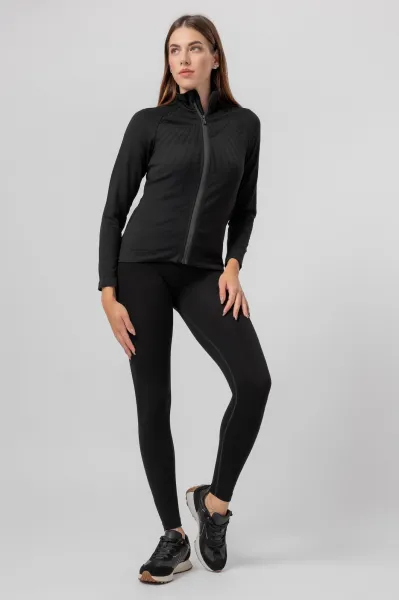 LELOSI Mikina na zips Seamless Yachats M