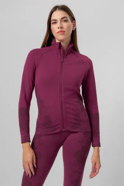 LELOSI Mikina na zips Seamless Avila M