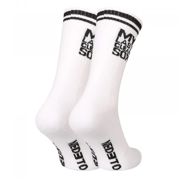 Ponožky Nedeto športové vysoké My Last Clean Sox bielé (1NOBT2) S