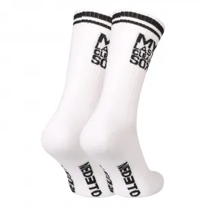 Ponožky Nedeto športové vysoké My Last Clean Sox bielé (1NOBT2) S