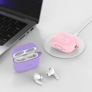 Tech-Protect Silicone Hook puzdro na Apple AirPods Pro 1 / 2, ružové