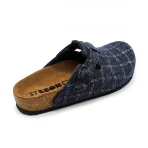 LEON 4260 Dámske zdravotné korkové teplé papuče Modré 37 - 24cm, modrá, 2,0 cm
